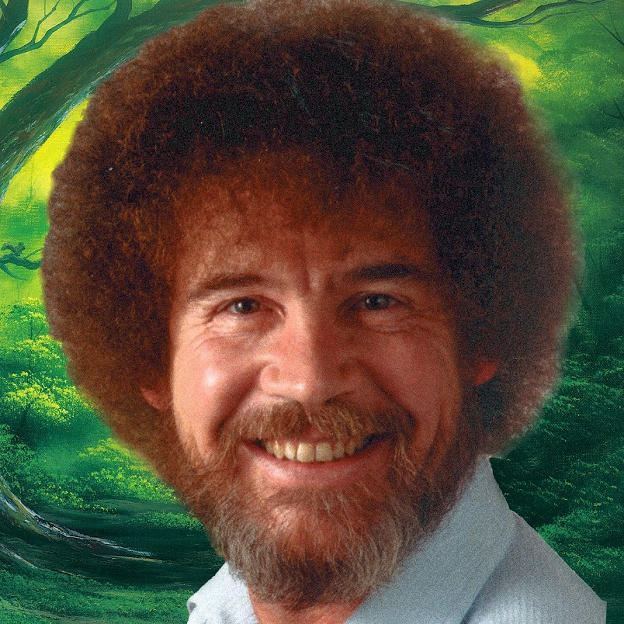 Picture of Bob Ross.